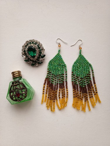 Brosche vintage ohrringe - vintage,,